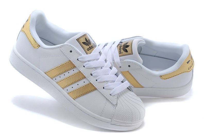 adidas superstar 2 blanc or