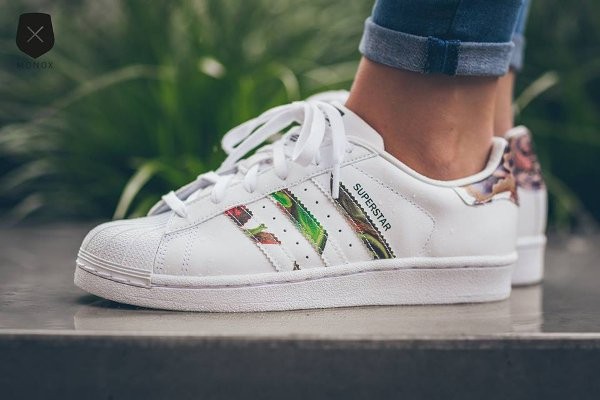 adidas superstar femme fleur