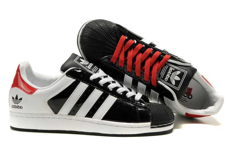 adidas superstar homme rouge et noir